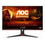 AOC 27G2SAE/BK écran plat de PC 68,6 cm (27″) 1920 x 1080 pixels Full HD LED Noir, Rouge