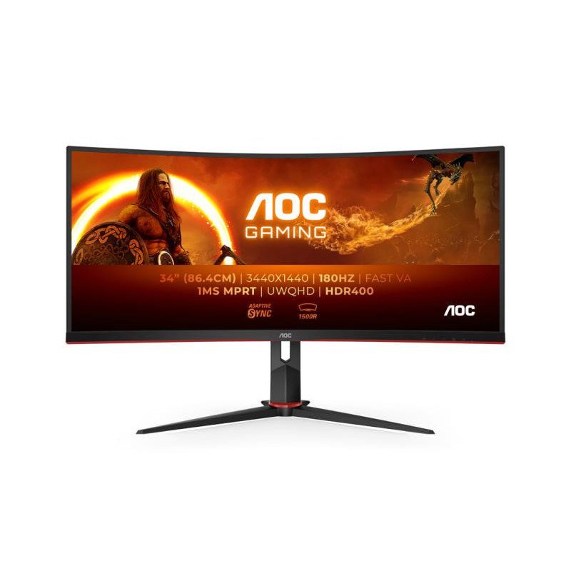 AOC G2 CU34G2XP/BK écran plat de PC 86,4 cm (34") 3440 x 1440 pixels