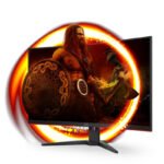 AOC G2 C32G2ZE/BK écran plat de PC 80 cm (31.5″) 1920 x 1080 pixels Full HD LED Noir, Rouge