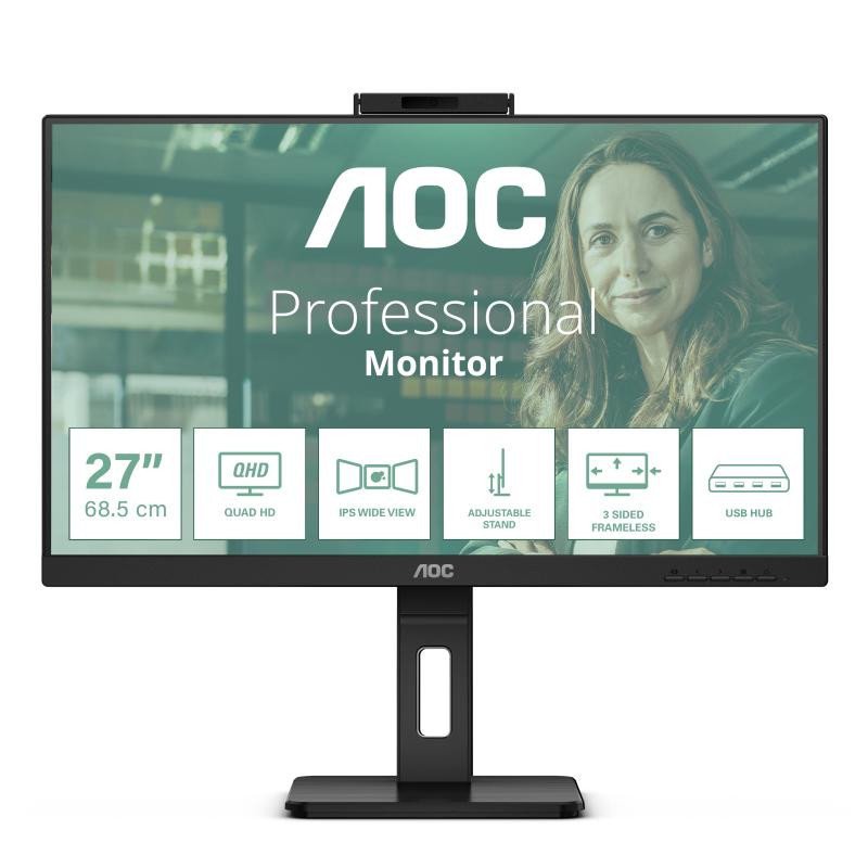 AOC Q27P3QW écran plat de PC 68,6 cm (27") 2560 x 1440 pixels Quad HD Noir