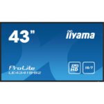 iiyama PROLITE LE4341S-B2 Écran plat de signalisation numérique 108 cm (42.5″) LCD 350 cd/m² Full HD Noir 18/7