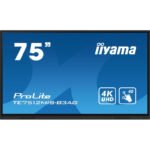 iiyama TE7512MIS-B3AG affichage de messages En forme de kiosk 190,5 cm (75&Prime;) LCD Wifi 400 cd/m² 4K Ultra HD Noir Écran tactile