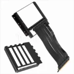 Kit Riser PCIe 4.0 16X  Lian-Li  pour O11 Dynamic Evo avec support vertical et nappe 20cm (Noir)