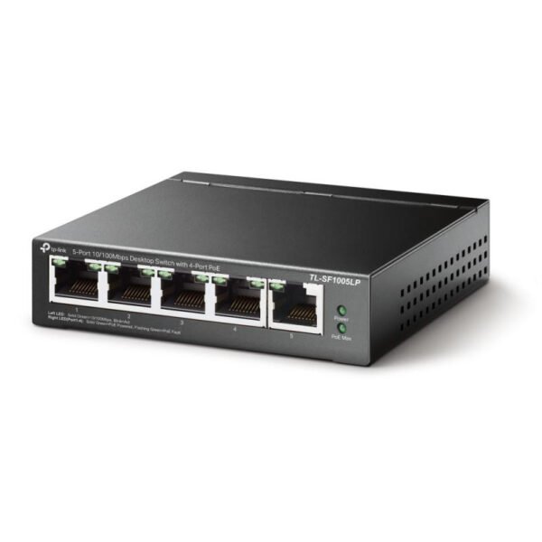TP-LINK TL-SF1005LP - Switch de bureau 5 ports 10/100 Mbps avec 4 ports PoE