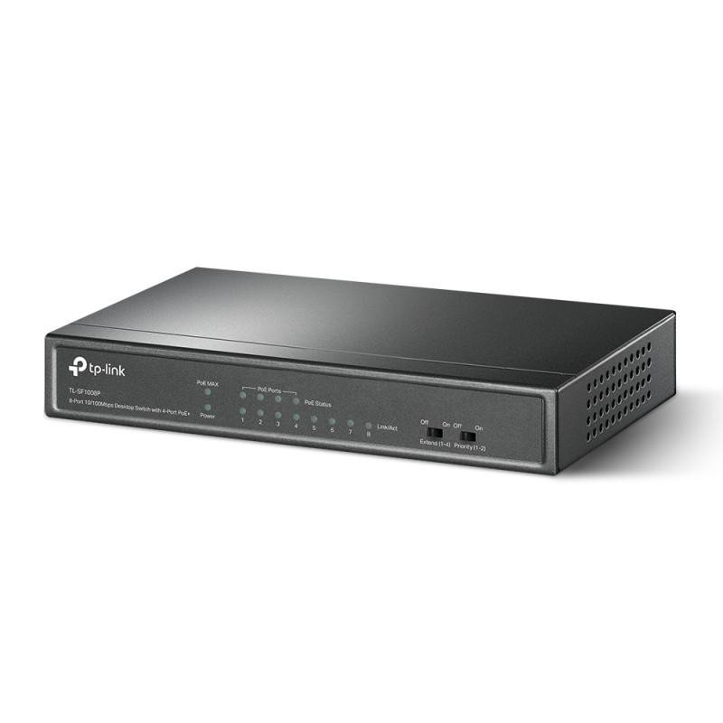 TP-LINK TL-SF1008P - Switch de bureau 8 ports 10/100 Mbps - 4 ports PoE