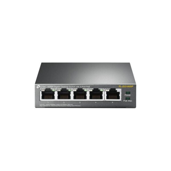 TP-LINK TL-SG1005P - Switch de bureau 5 ports Gigabit avec 4 ports PoE