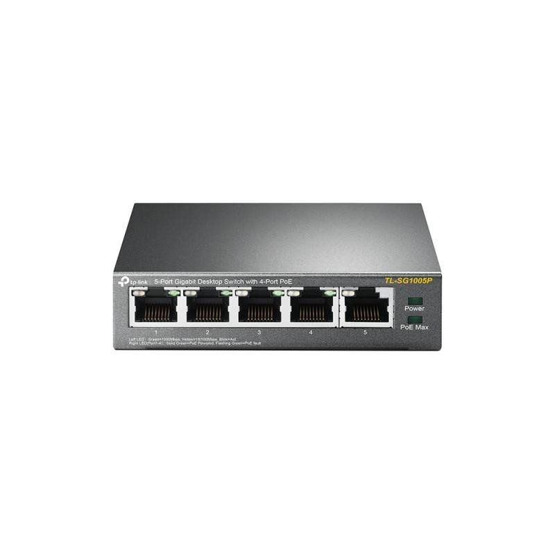 TP-LINK TL-SG1005P - Switch de bureau 5 ports Gigabit avec 4 ports PoE