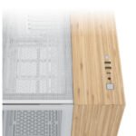CORSAIR 2500X mATX PC Case, White/Bamboo