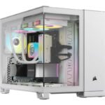 CORSAIR 2500X Micro ATX Dual Chamber PC Case – White