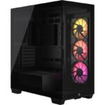 CORSAIR 3500X ARGB Mid-Tower PC Case, Black