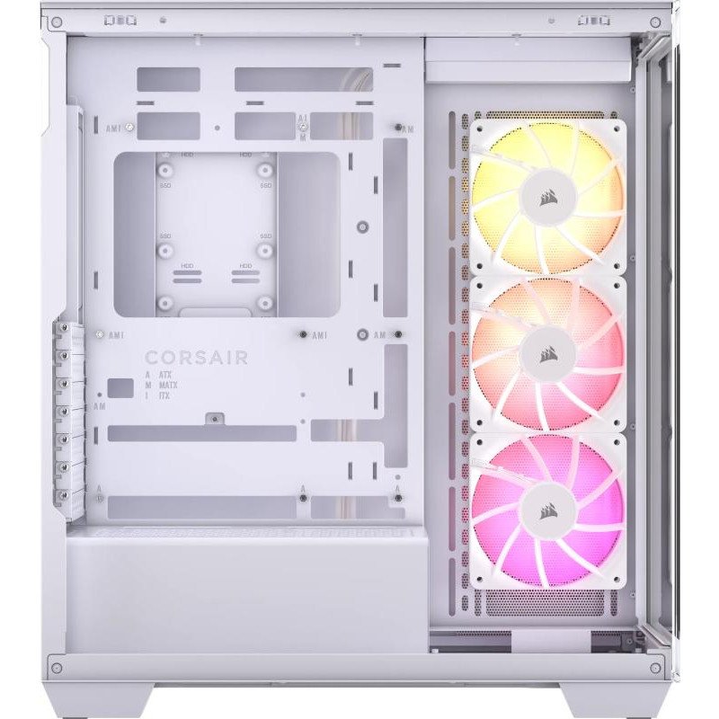 CORSAIR 3500X ARGB Mid-Tower PC Case, White – Image 4