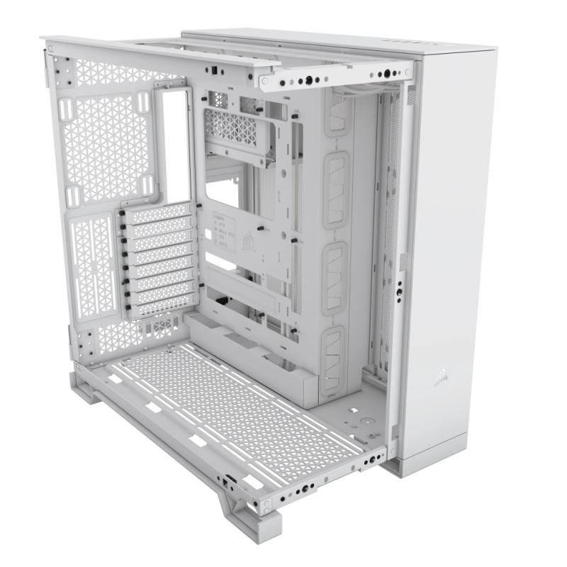 CORSAIR 6500D AIRFLOW Mid-Tower Dual Chamber PC Case-WHITE – Image 3
