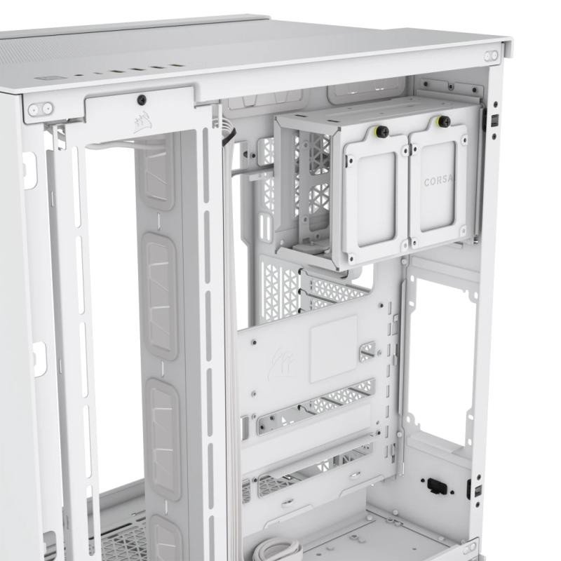 CORSAIR 6500D AIRFLOW Mid-Tower Dual Chamber PC Case-WHITE – Image 4