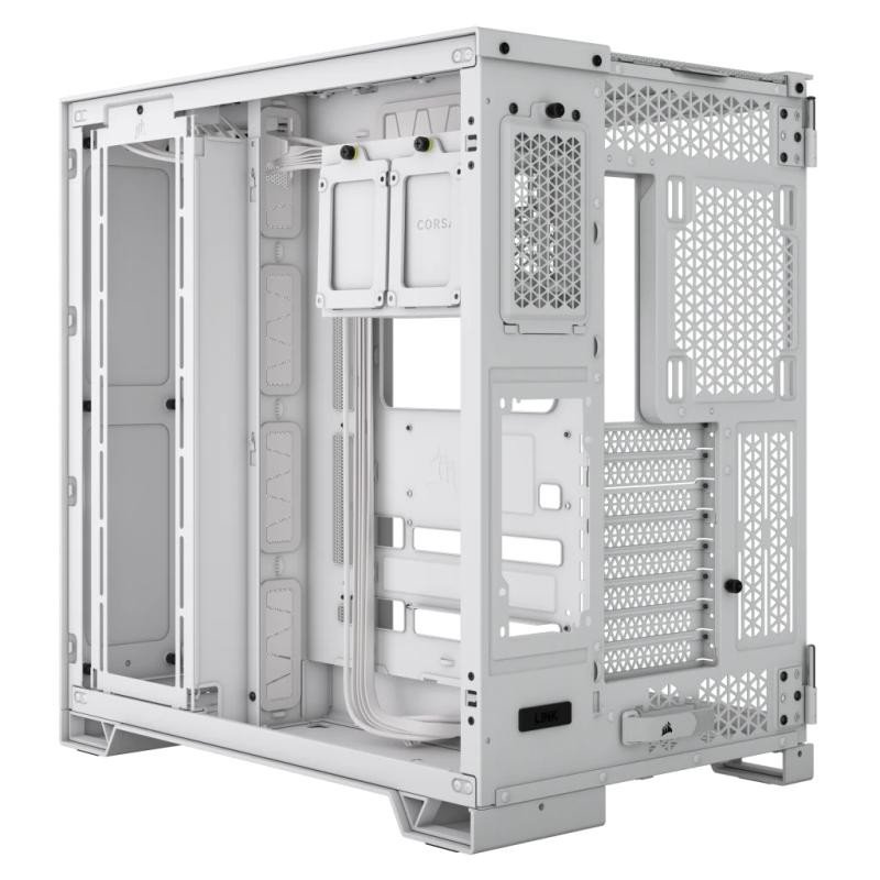 CORSAIR 6500D AIRFLOW Mid-Tower Dual Chamber PC Case-WHITE – Image 6