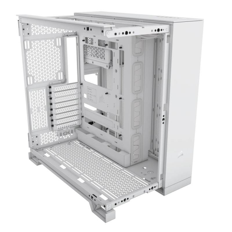 CORSAIR 6500X Mid-Tower Dual Chamber PC Case-WHITE – Image 3