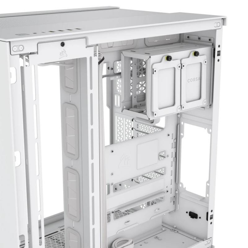 CORSAIR 6500X Mid-Tower Dual Chamber PC Case-WHITE – Image 4