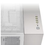 CORSAIR 6500X Mid-Tower PC Case, White/Satin Gray Aluminum