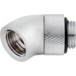 CORSAIR Hydro X Series XF Embout 45° rotatif – Chrome (x 2)