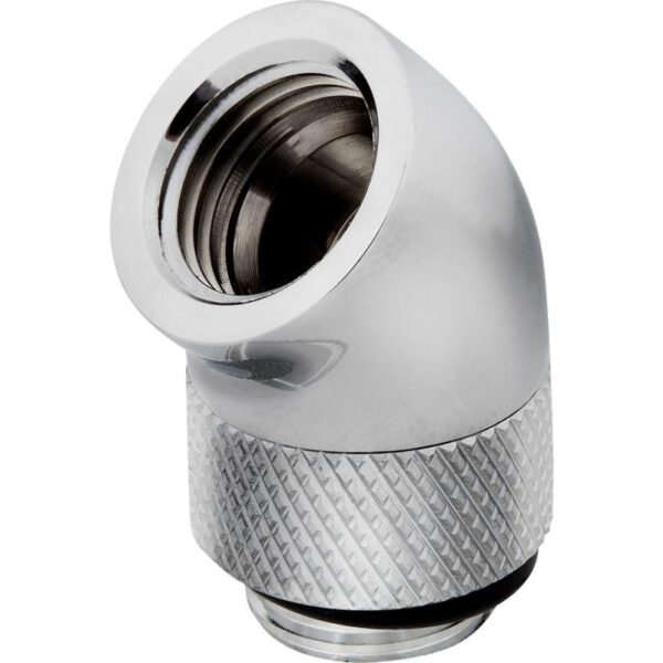 CORSAIR Hydro X Series XF Embout 45° rotatif - Chrome (x 2) – Image 2