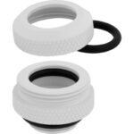 CORSAIR Hydro X Series XF Connecteur – Blanc (x 4)