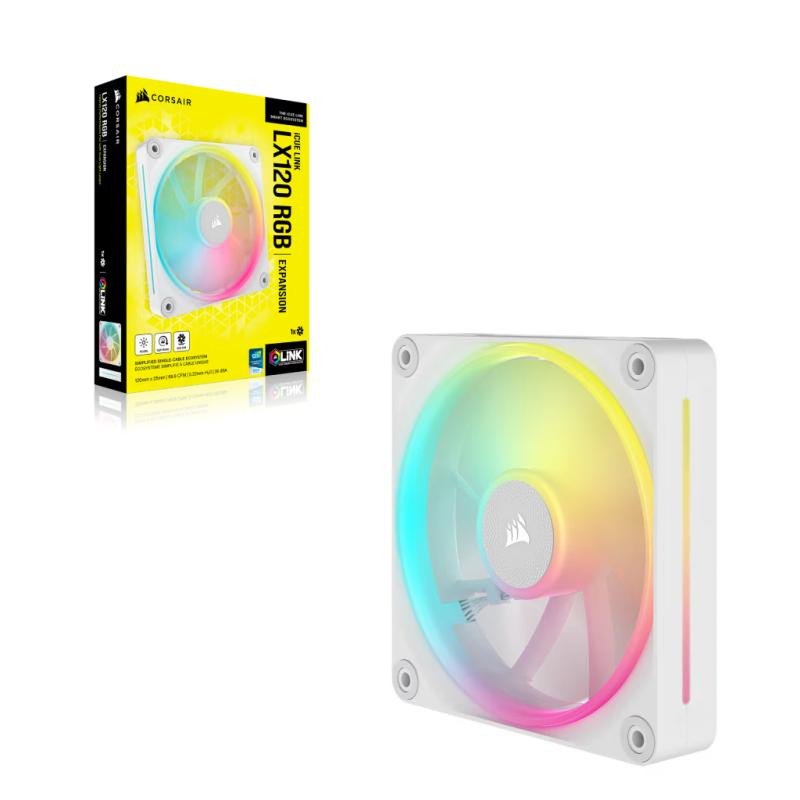 Corsair iCUE LINK LX120 RGB Boitier PC Ventilateur 12 cm Blanc 1 pièce(s) – Image 5