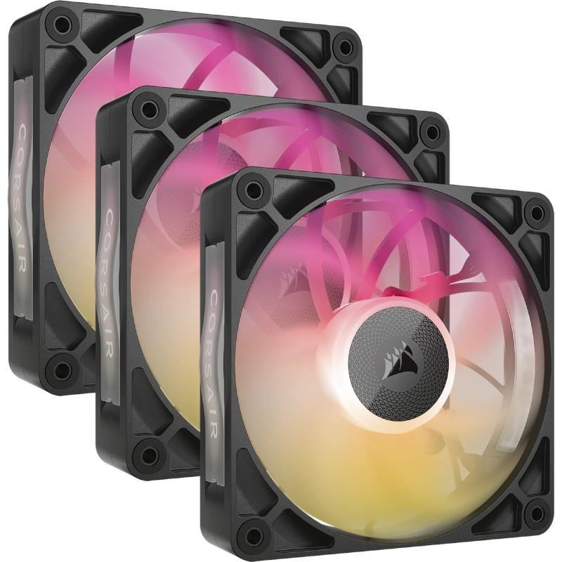 Corsair iCUE LINK RX120 MAX RGB Boitier PC Ventilateur 12 cm Noir 3 pièce(s)