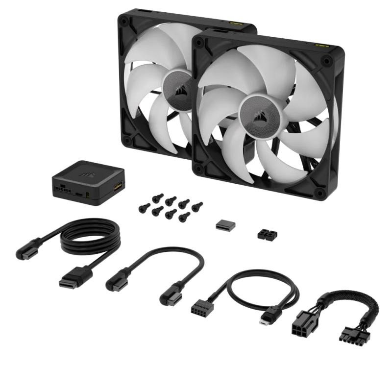 Corsair iCUE LINK RX140 RGB Boitier PC Ventilateur 14 cm Noir 2 pièce(s) – Image 3