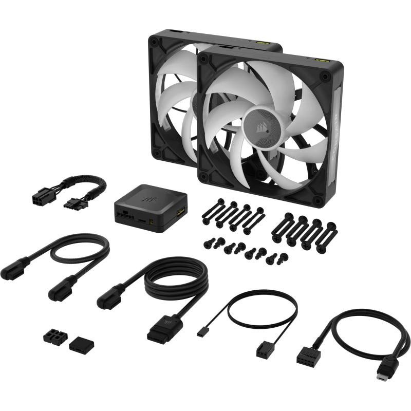 Corsair iCUE LINK RX140 MAX RGB Boitier PC Ventilateur 14 cm Noir 2 pièce(s) – Image 3