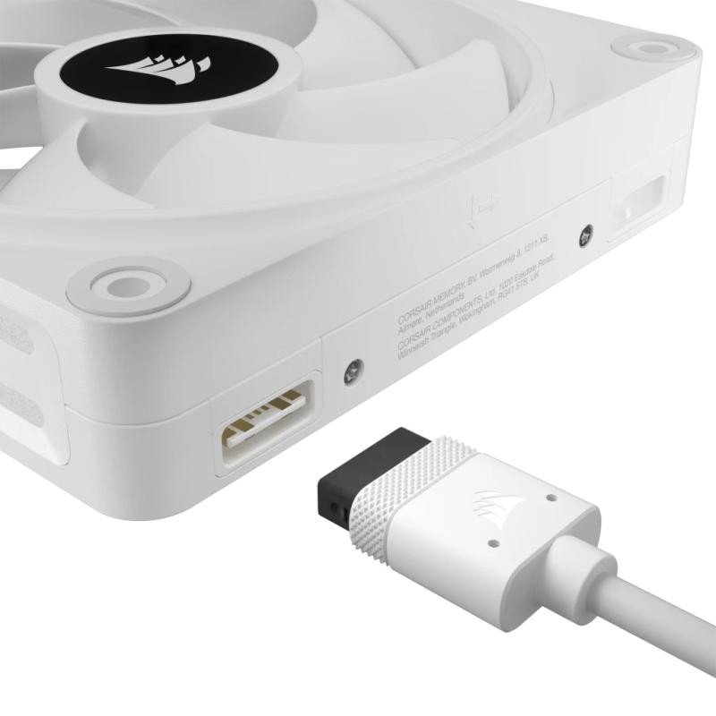 Corsair iCUE LINK QX120 RGB Boitier PC Ventilateur 12 cm Blanc 3 pièce(s) – Image 3