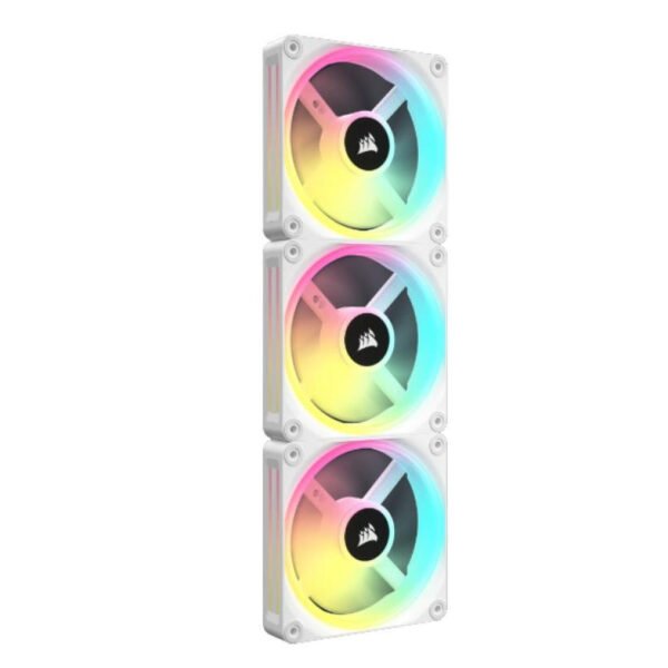 Corsair iCUE LINK QX120 RGB Boitier PC Ventilateur 12 cm Blanc 3 pièce(s) – Image 7