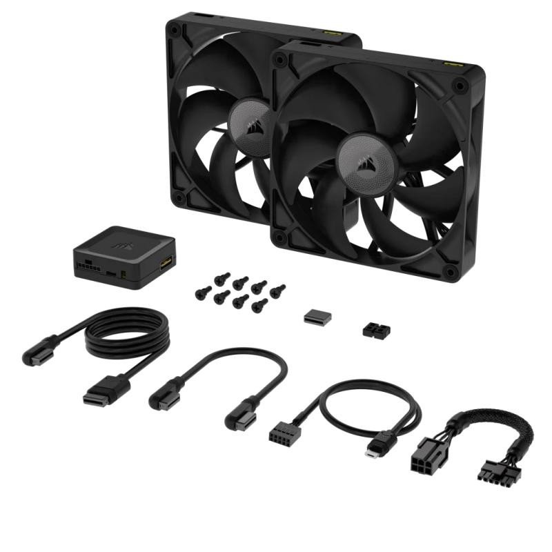 Corsair iCUE LINK RX140 Boitier PC Ventilateur 14 cm Noir 2 pièce(s) – Image 3