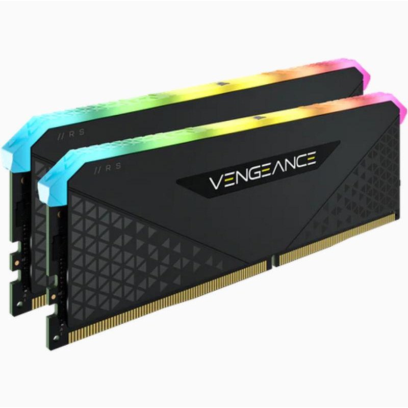 CORSAIR Vengeance RGB RS - DDR4 - kit - 32 Go: 2 x 16 Go - DIMM 288 broches - 3200 MHz / PC4-25600 - mémoire sans tampon – Image 2