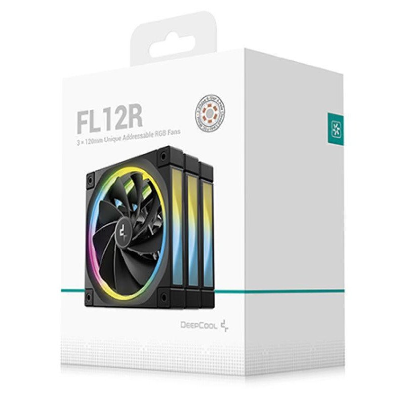 DeepCool FL12R-3 IN 1 Boitier PC Ventilateur 12 cm Noir 3 pièce(s) – Image 6