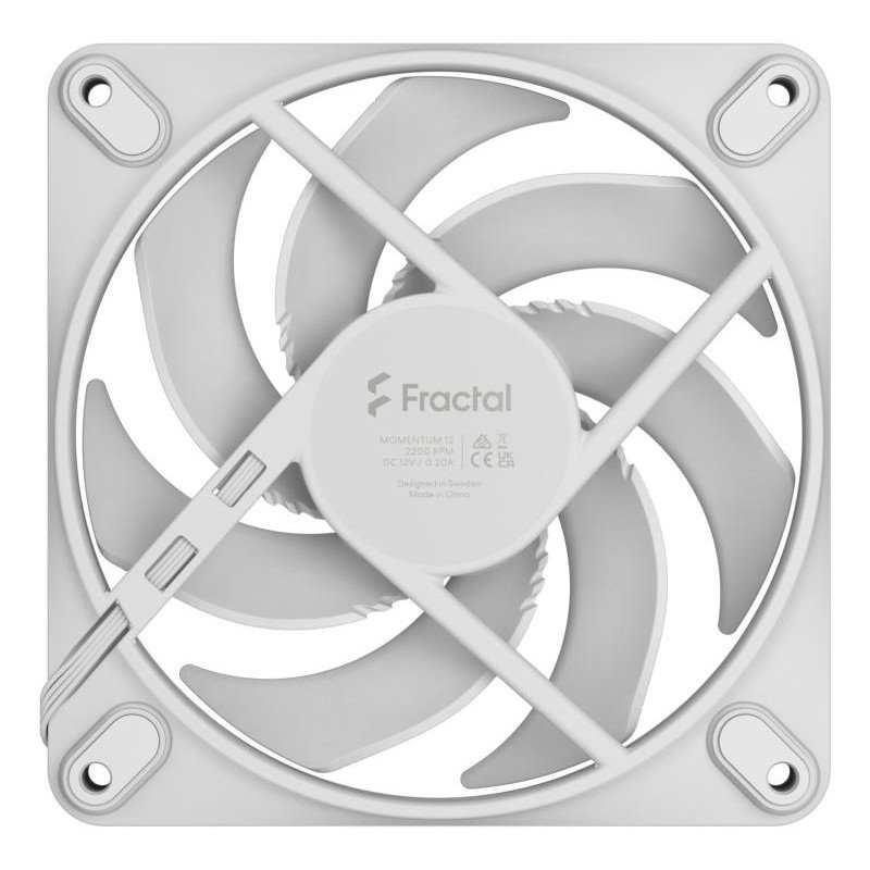 Fractal Design Momentum 12 Boitier PC Ventilateur 12 cm Blanc 1 pièce(s) – Image 4