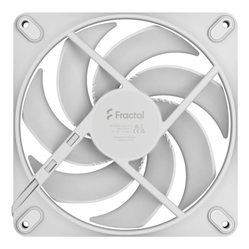 Fractal Design Momentum 14 Boitier PC Ventilateur 14 cm Blanc 1 pièce(s) – Image 4