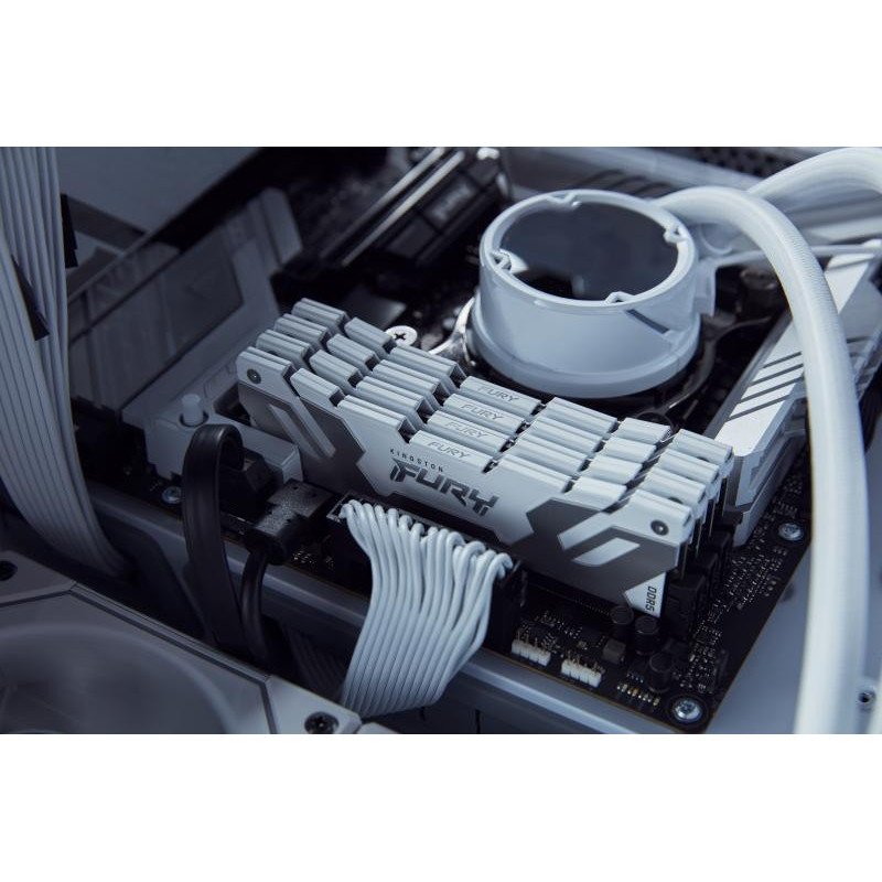 Kingston Technology FURY DIMM DDR5 CL32 32 Go 6400 MT/s (kit de 2) Renegade Blanc XMP – Image 8