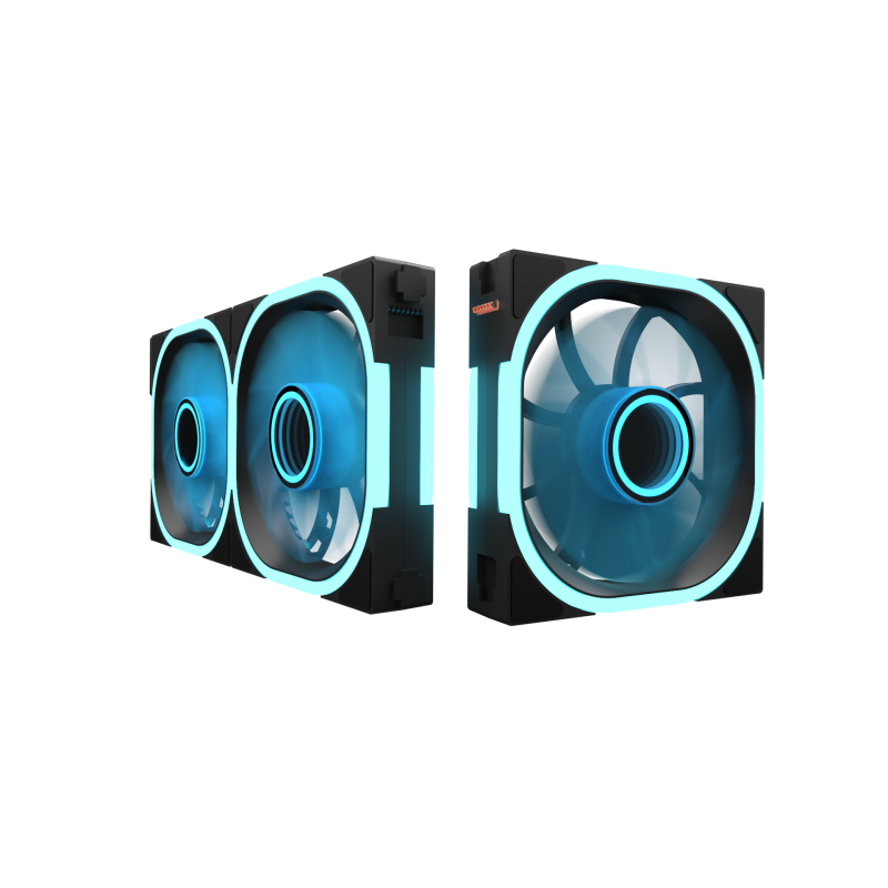 M.RED SparkX PACK 3 VENTILATEUR 120MM + CONTROLEUR ARGB
