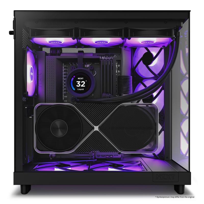 NZXT H6 Flow RGB Midi Tower Noir – Image 13