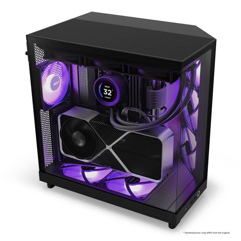 NZXT H6 Flow RGB Midi Tower Noir – Image 15