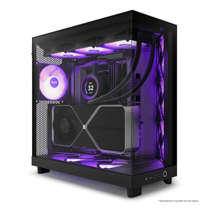 NZXT H6 Flow RGB Midi Tower Noir – Image 16