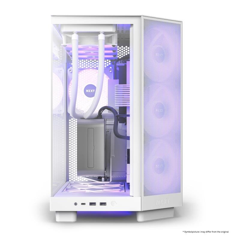 NZXT H6 Flow RGB White – Image 2