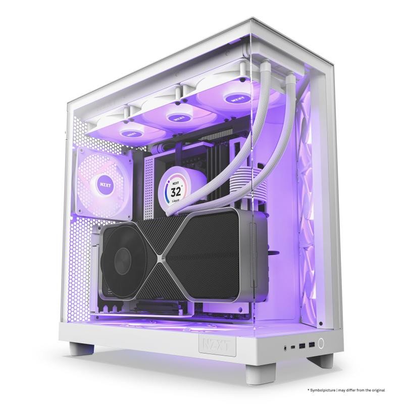 NZXT H6 Flow RGB White – Image 4