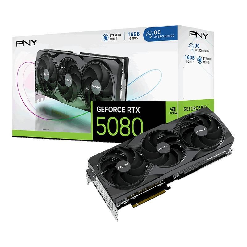 VGA PNY GeForce RTX 5080 16GB Overclocked Triple Fan – Image 9