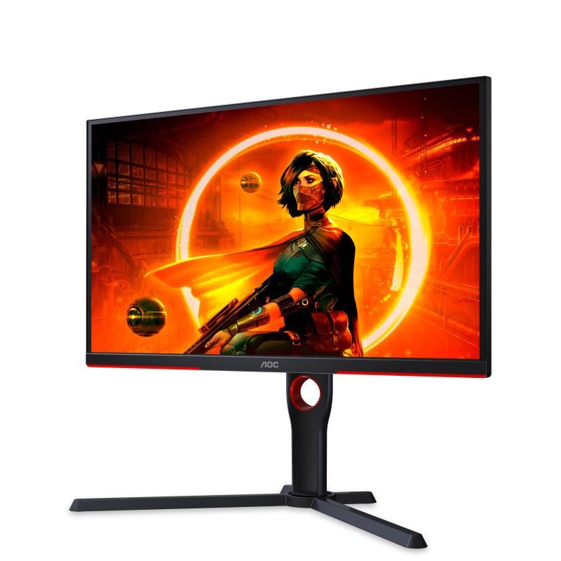 AOC G3 25G3ZM/BK écran plat de PC 62,2 cm (24.5") 1920 x 1080 pixels Full HD Noir, Rouge – Image 4