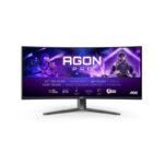 AOC AGON PRO AG346UCD écran plat de PC 86,4 cm (34″) 3440 x 1440 pixels Wide Quad HD QD-OLED Noir, Gris
