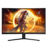 AOC G4 CQ32G4VE écran plat de PC 80 cm (31.5&Prime;) 2560 x 1440 pixels Quad HD LCD Noir, Gris
