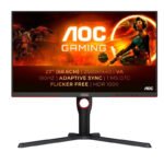 AOC G3 Q27G3XMN/BK écran plat de PC 68,6 cm (27″) 2560 x 1440 pixels 2K Ultra HD LED Noir, Rouge