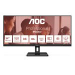 AOC U34E2M écran plat de PC 86,4 cm (34&Prime;) 3440 x 1440 pixels Wide Quad HD Noir