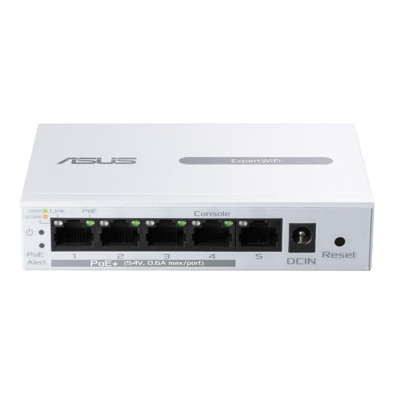 ASUS ExpertWiFi EBP15 Géré Gigabit Ethernet (10/100/1000) Connexion Ethernet, supportant l'alimentation via ce port (PoE) Blanc – Image 3