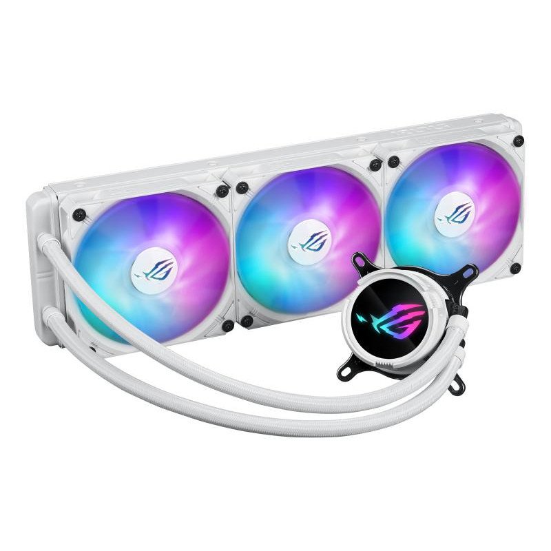ASUS ROG Strix LC III 360 ARGB White Edition Processeur Kit de refroidissement du liquide 12 cm Blanc – Image 2